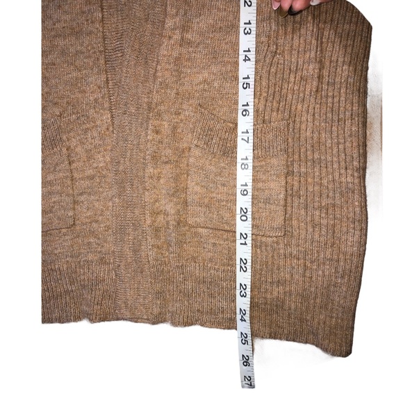 J. Crew Long Open Front Camel/Tan Cardigan Sweater- S - Picture 10 of 10
